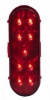 9 Led RED &quot;Lightning&quot; Oval